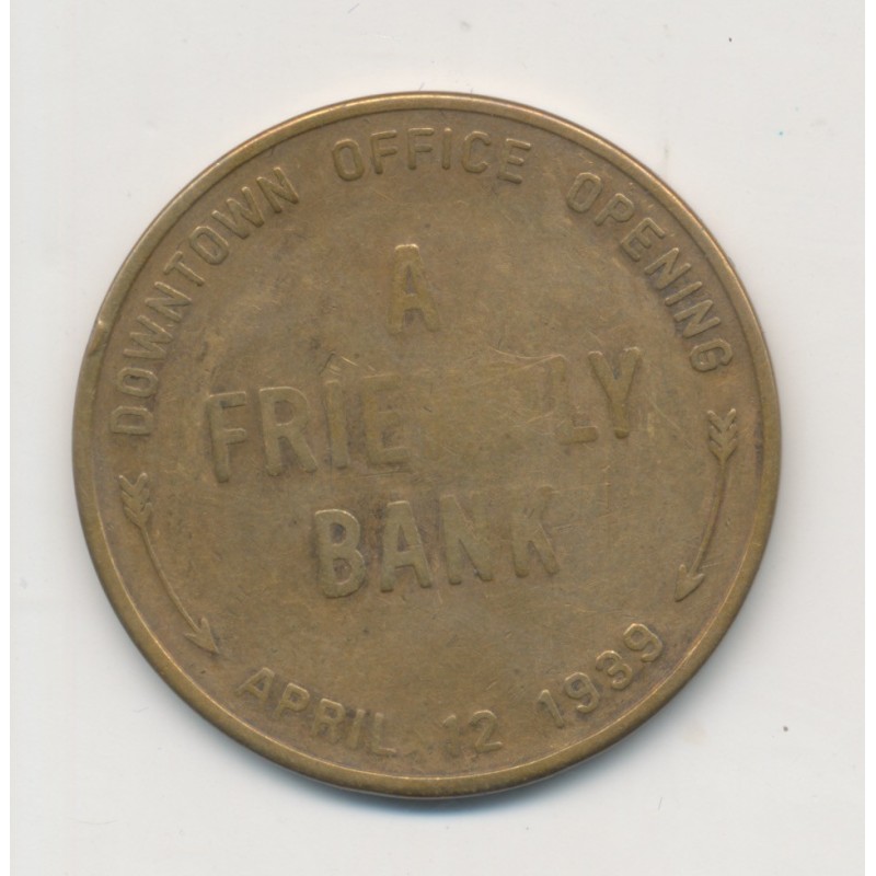 Etats-Unis - Jeton vintage - Wabeek state bank - 1939 - laiton - TB 