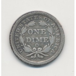 Etats-Unis - 1 Dime 1854 O - Nouvelle Orléans - TB/TB+ 2