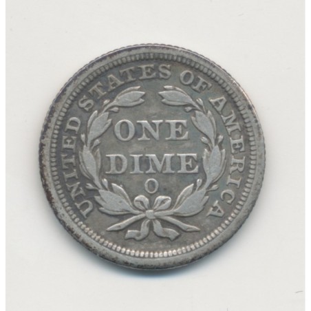 Etats-Unis - 1 Dime 1854 O - Nouvelle Orléans - TB/TB+