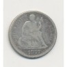 Etats-Unis - 1 Dime 1877 S Sans Francisco - TB