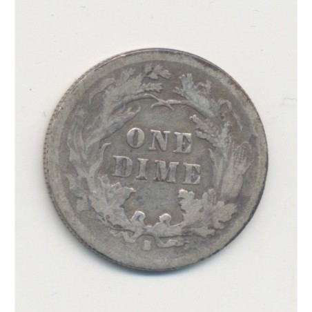 Etats-Unis - 1 Dime 1877 S Sans Francisco - TB