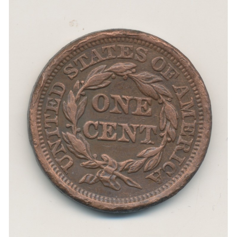 Etats-Unis - 1 Cent 1848 - cuivre - TTB+