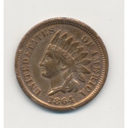 Etats-Unis - 1 Cent Indien 1864 - Philadelphie - TB+