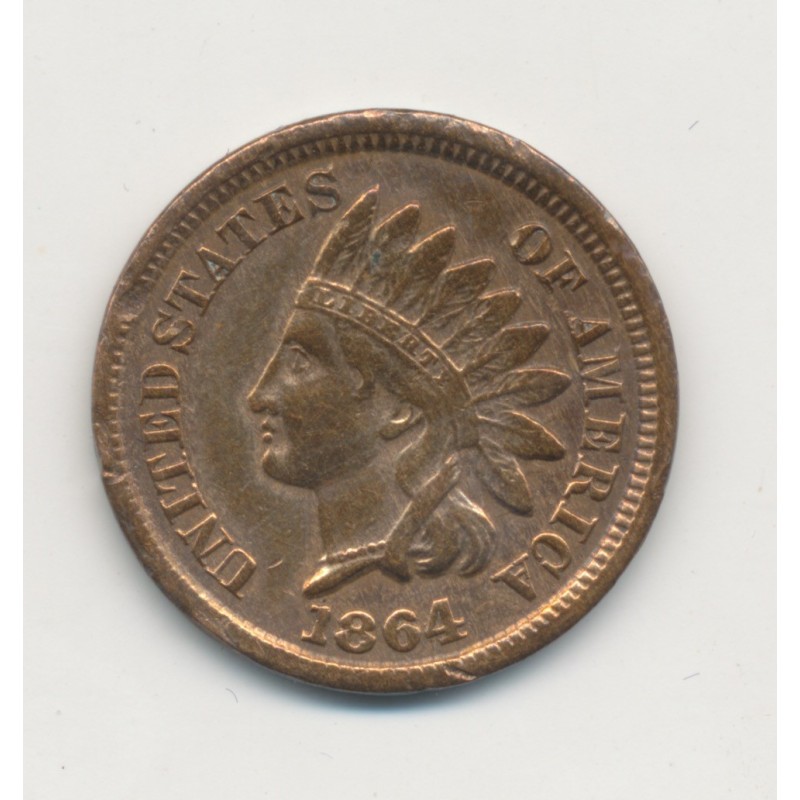 Etats-Unis - 1 Cent Indien 1864 - Philadelphie - TB+