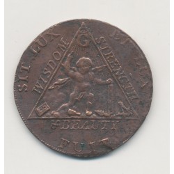 Angleterre - 1/2 Penny Middlesex Token - 1790 - Franc-maçonnique - TB+