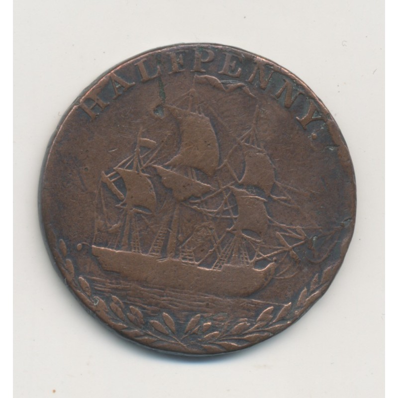 Angleterre - 1/2 Penny Token - Prosperity to old england - ND - cuivre - TB