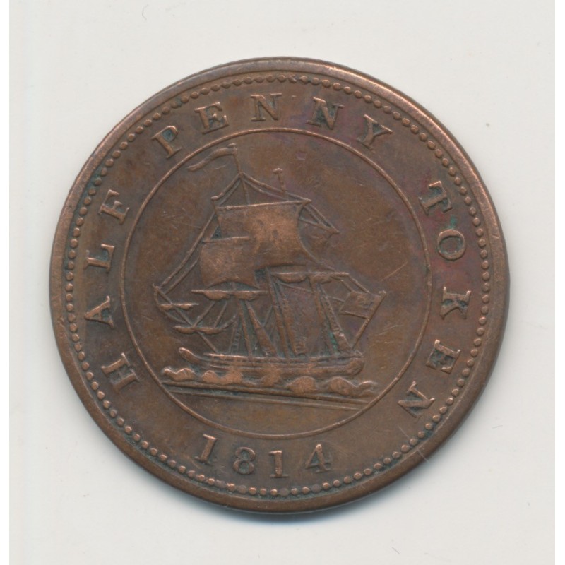 Angleterre - 1/2 Penny Token - 1811 - cuivre - TB+