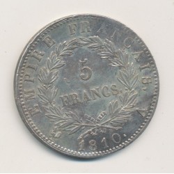 5 Francs Napoléon empereur - 1810 A Paris 2