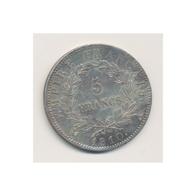 5 Francs Napoléon empereur - 1810 A Paris