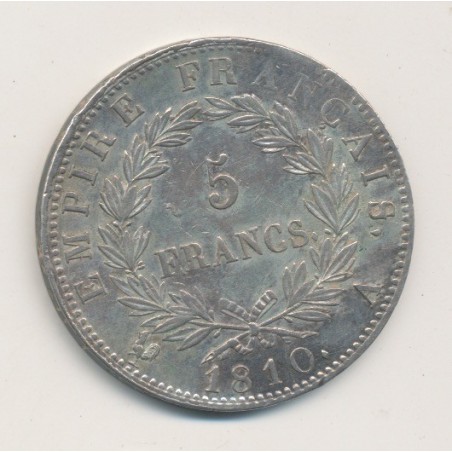 5 Francs Napoléon empereur - 1810 A Paris