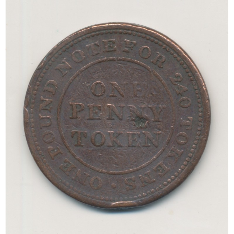Angleterre - 1 Penny Token - 1813 Flint - Flintshire - TB