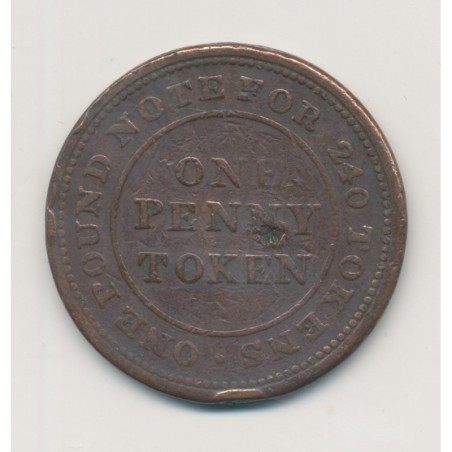Angleterre - 1 Penny Token - 1813 Flint - Flintshire - TB