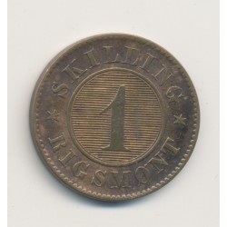 Danemark - 1 Skilling rigsmont - 1860 Altona - bronze - TTB