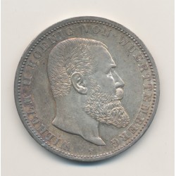 Allemagne - 5 Mark 1913 F - Wurttemberg - argent - SUP