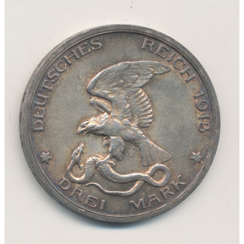 Allemagne - Prusse - 3 Marks 1913 A Berlin - TTB+