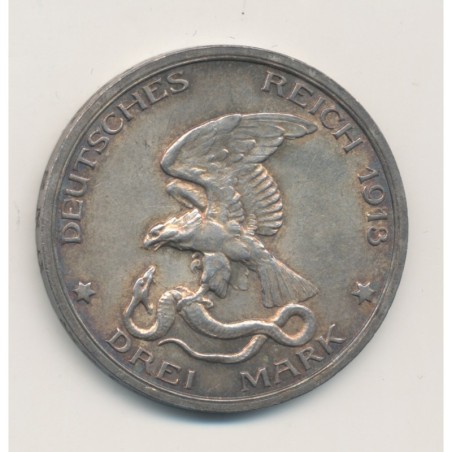 Allemagne - Prusse - 3 Marks 1913 A Berlin - TTB+