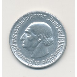 Allemagne - 50 Pfennig 1921 - Province Westphalie - alu - SUP 2