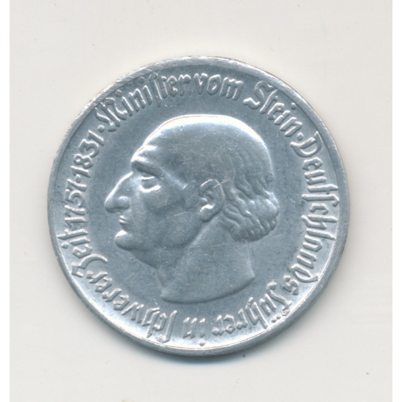 Allemagne - 50 Pfennig 1921 - Province Westphalie - alu - SUP