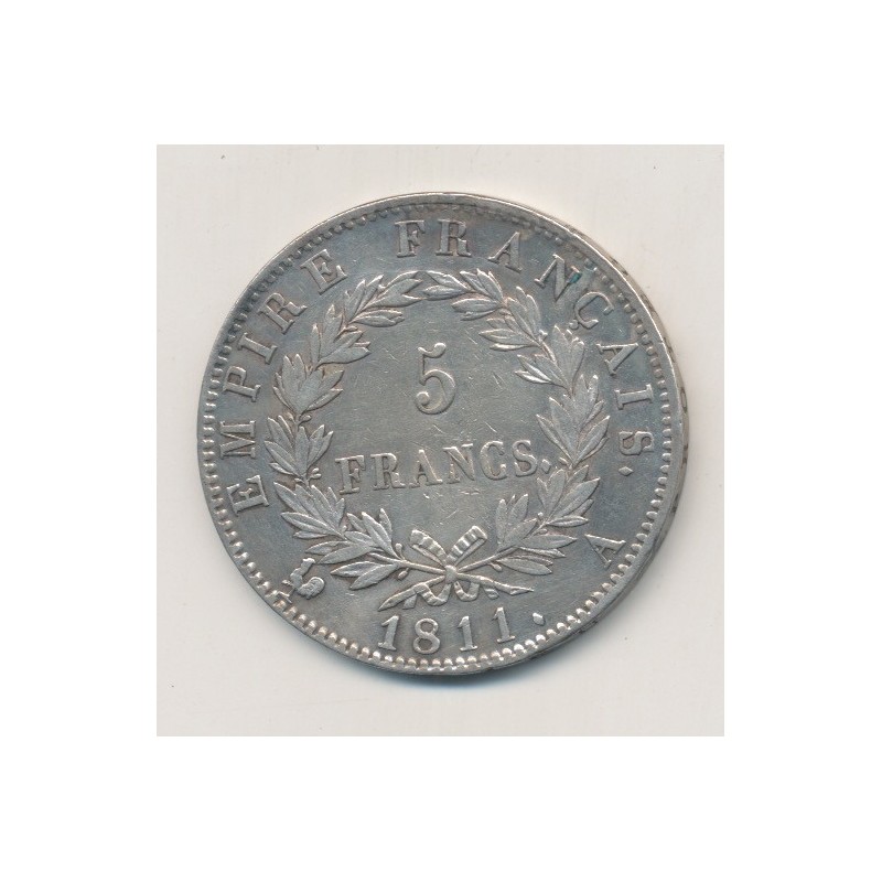 5 Francs Napoléon empereur - 1811 A Paris