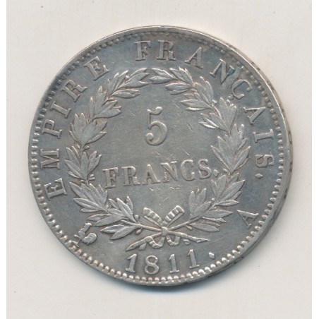 5 Francs Napoléon empereur - 1811 A Paris