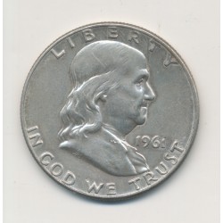Etats-Unis - 1/2 Dollar 1961 - Franklin - TTB