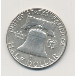 Etats-Unis - 1/2 Dollar 1961 - Franklin - TTB 2
