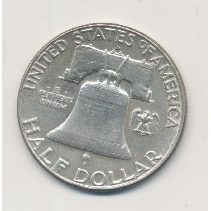 Etats-Unis - 1/2 Dollar 1961 - Franklin - TTB