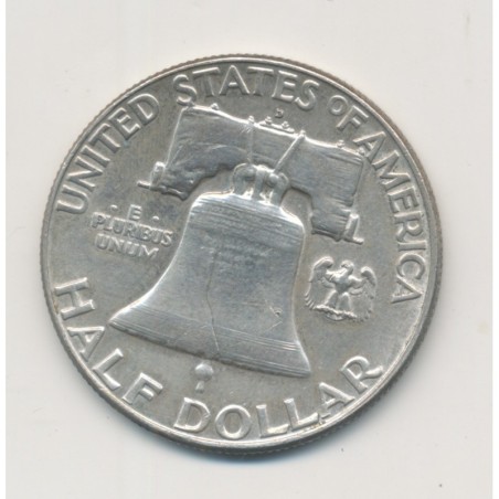 Etats-Unis - 1/2 Dollar 1961 - Franklin - TTB