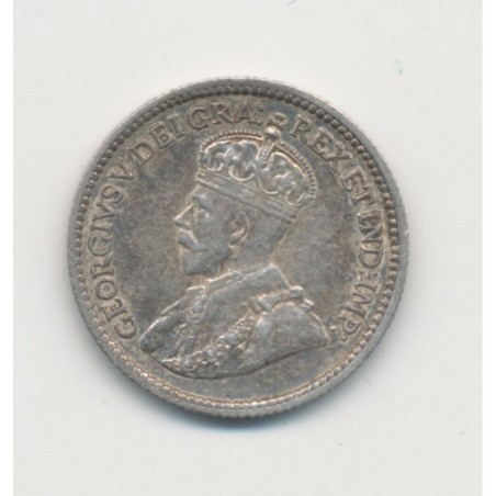 Canada - 5 cents 1912 - Edouard VII - argent - TTB+