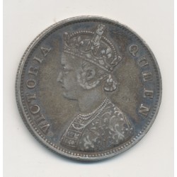 Indes Anglaises - 1 Roupie 1862 - Victoria - argent - TTB