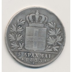 Grèce - 5 Drachme 1833 - argent - TB 2