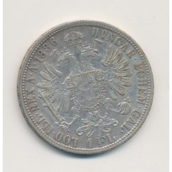Autriche - 1 Florin 1886 Vienne - François Joseph I - argent - TTB 2