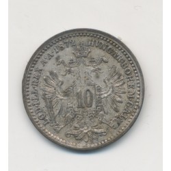 Autriche - 10 Kreuzer 1872 - François Joseph I - argent - TTB+ 2