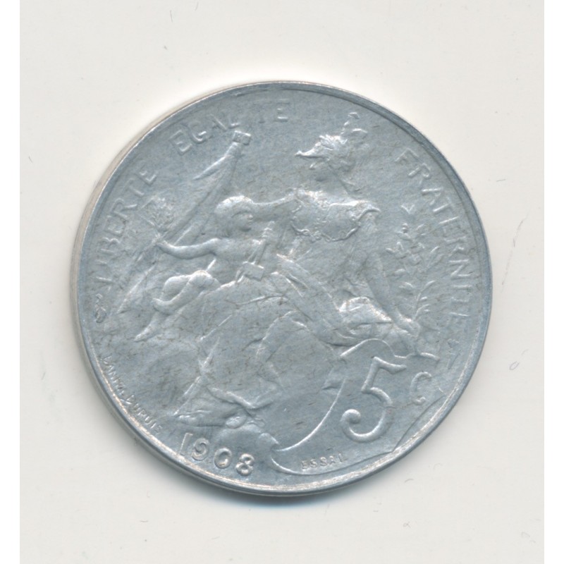 5 Centimes Dupuis - 1908 Essai - aluminium - SUP