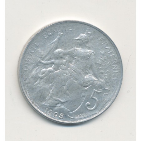 5 Centimes Dupuis - 1908 Essai - aluminium - SUP