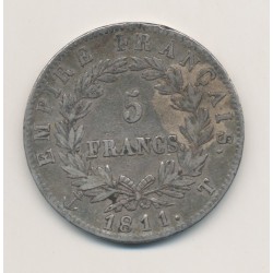 5 Francs Napoléon empereur - 1811 T Nantes 2