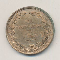 Allemagne - Medaille/Jeton - Fur turent dienst im kriege - 1840 - TTB 2