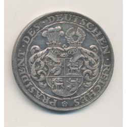 Allemagne - Médaille - Paul Von Hindenbourg - 1928 - argent - 36mm - SPL 2