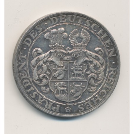 Allemagne - Médaille - Paul Von Hindenbourg - 1928 - argent - 36mm - SPL