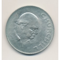 Angleterre - 1 Crown 1965 Churchill - nickel - TTB+