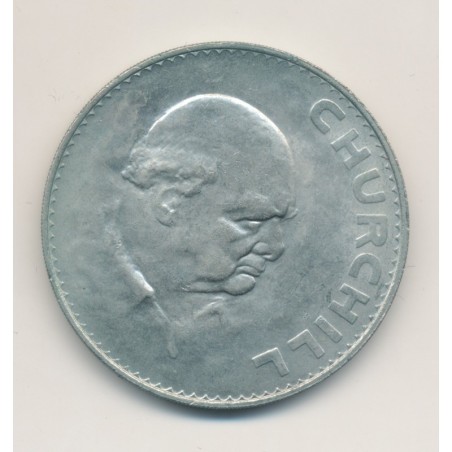 Angleterre - 1 Crown 1965 Churchill - nickel - TTB+