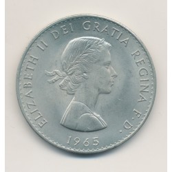 Angleterre - 1 Crown 1965 Churchill - nickel - TTB+ 2