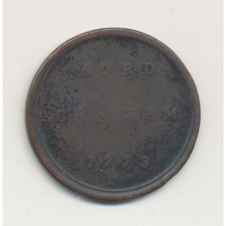 Angleterre - Token Lord Chatam 1773 - cuivre - TB