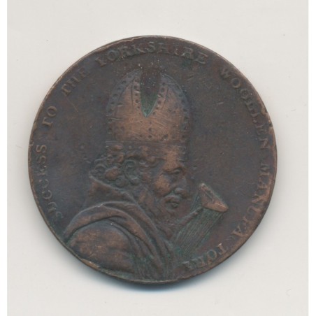 Angleterre - 1/2 Penny Brownbill's leeds 1793 - cuivre - TB+