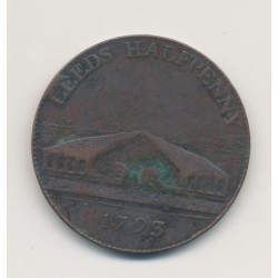 Angleterre - 1/2 Penny Brownbill's leeds 1793 - cuivre - TB+ 2