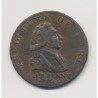 Angleterre - 1/2 Penny Londres - Lancaster 1792 - cuivre - TTB