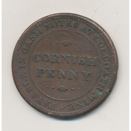Angleterre - Cornish Penny - dolcoat mine - cuivre - TTB