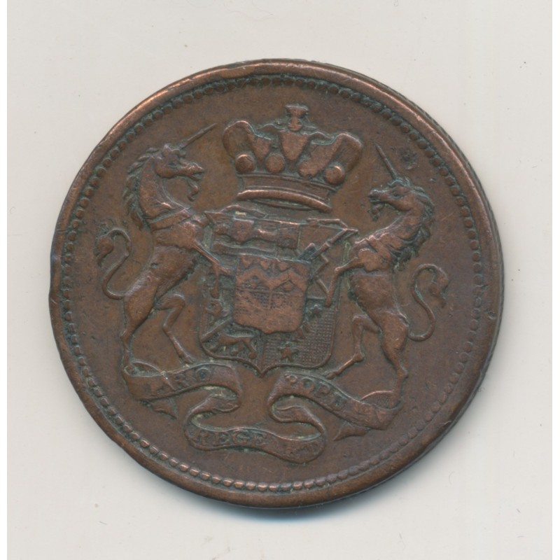 Angleterre - Cornish Penny - dolcoat mine - cuivre - TTB