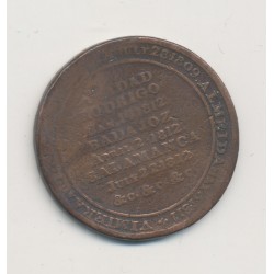 Angleterre - 1/2 Penny Wellington 1812 - cuivre - TB 2