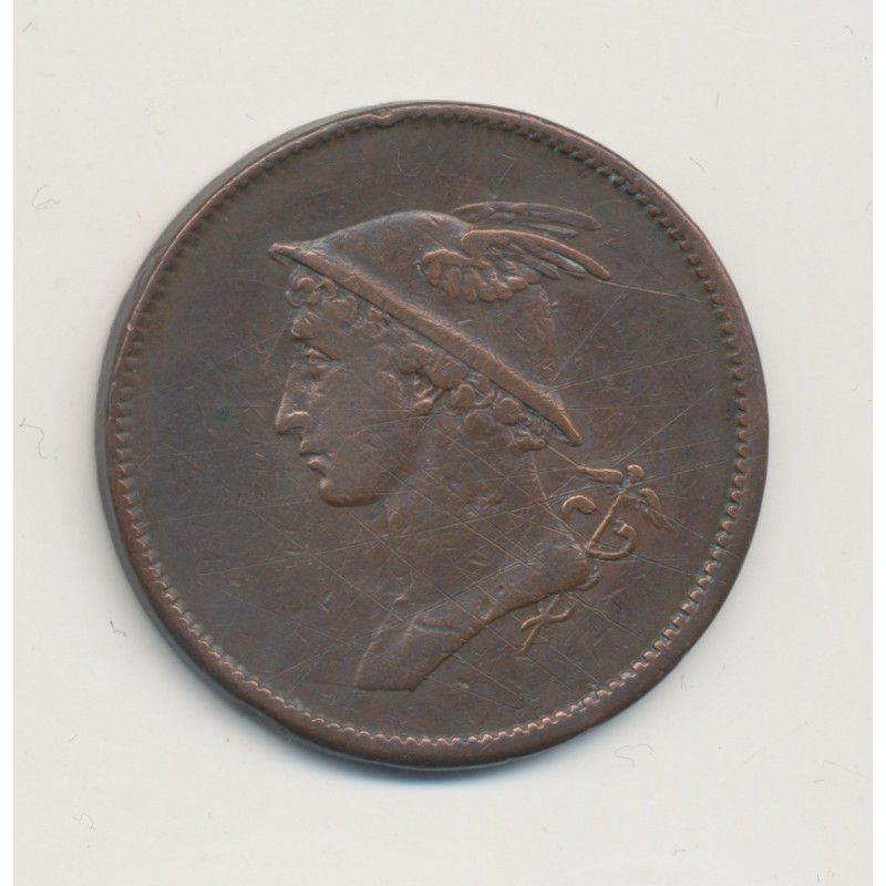 Angleterre - Token mercure et brittania - cuivre - TB